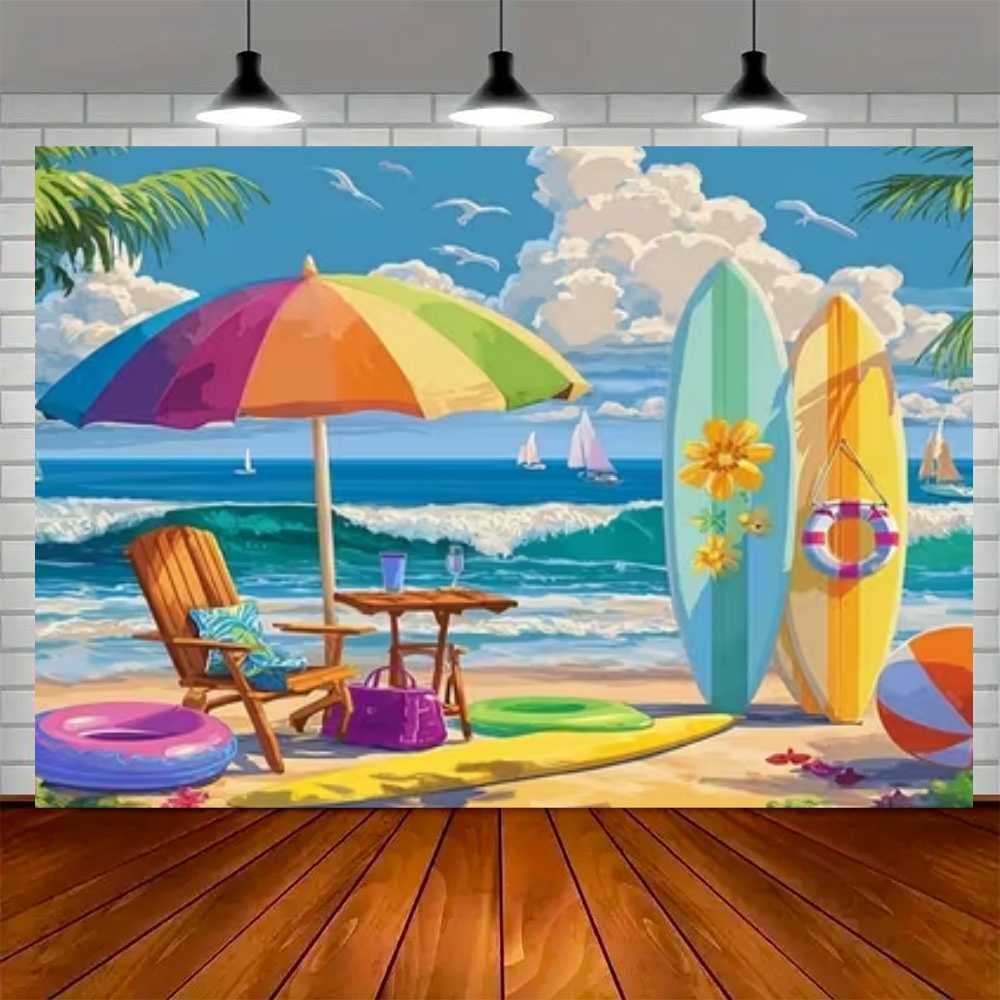 Sfondo a Tema Surf Estivo, Spi - Outdoor Sport Background recensione e prezzo