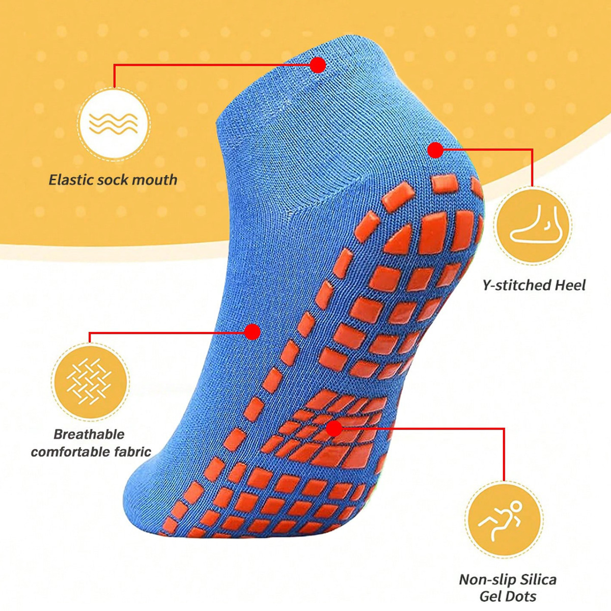 1/4 paia di calzini unisex in  - Trampoline Park Sock recensione e prezzo