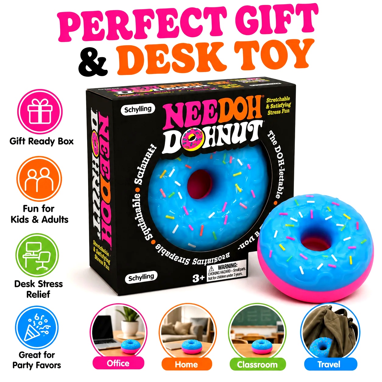 NUOVO NeeDoh Donut Pinch Music - Outdoor Sports Accessories recensione e prezzo